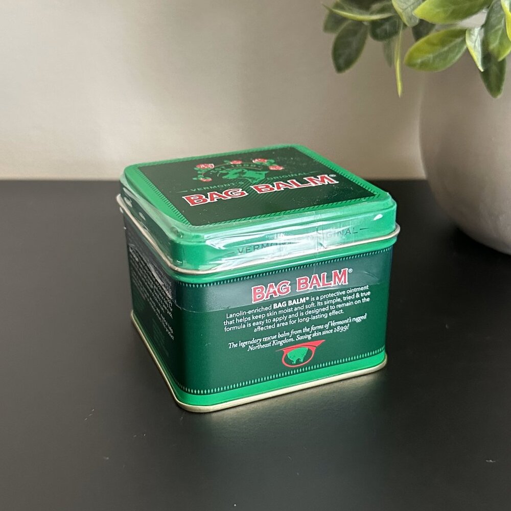 Vermonts Original BAG BALM 8 oz Tin Lanolin Protective Ointment Dry Chapped Skin